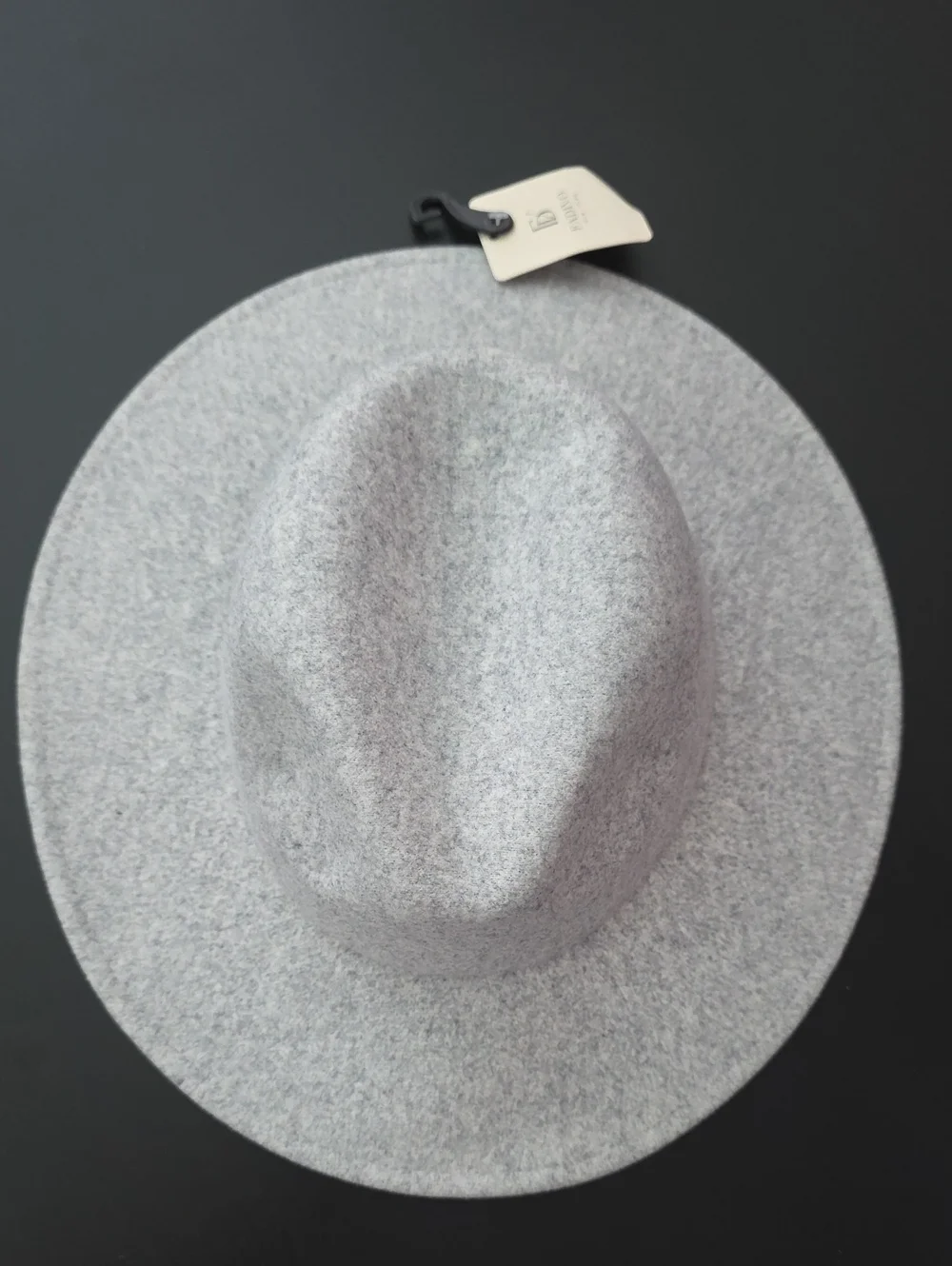 Fadivo New York Light Gray Felt Wide Brim Fedora Hat NWT